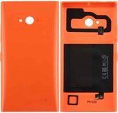 Effen kleur NFC batterij achterkant voor Nokia Lumia 735 (oranje)