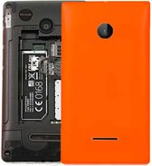 Effen kleur batterij achterkant voor Microsoft Lumia 532 (oranje)