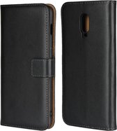 Horizontale Flip Leather Case voor OnePlus 6T, met magnetische sluiting & houder & kaartsleuf & portemonnee (zwart)