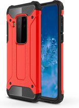 Magic Armor TPU + PC Combinatie Case voor Motorola Moto P40 Note (rood)