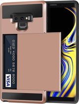 Samsung Galaxy Note 9 Card Case | Roze | TPU - Hard PC | Wallet | Pasjeshouder
