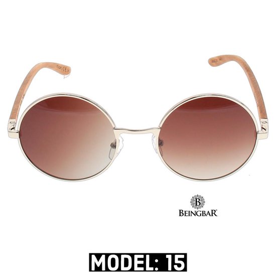 BEINGBAR Eyewear "Model 15" Sustainable Wooden Sunglasses van BEINGBAR — afbeelding 2