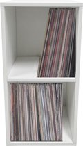 Armoire de stockage de disques vinyle LP - Stockage de disques vinyles LP - Bibliothèque - blanc