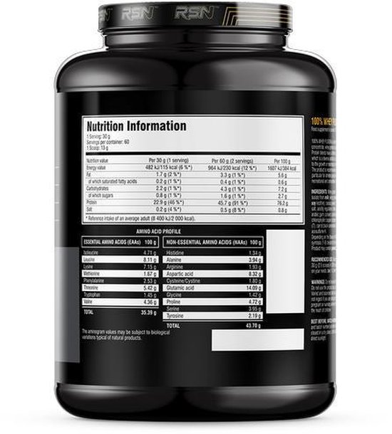 100 Whey Fusion 1816 g Concentrate + Isolate + Hydro RSN Chocolate
