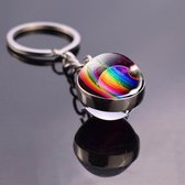 Sleutelhanger | keychain | keyring |Galaxy - space themed | thema