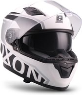 SOXON ST-1001 RACE integraal helm, motorhelm, scooterhelm ECE keurmerk, Wit, XXL hoofdomtrek 63-64cm