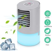 Aircooler en Aroma diffuser - Luchtkoeler - Humidifier - 7 kleuren LED - 2 Snelheden - 7 LED kleuren