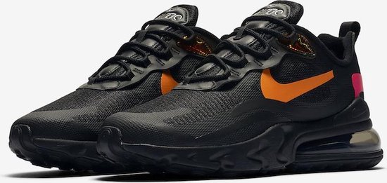 Nike Air Max 270 React - Heren Sneakers Sportschoenen schoenen Zwart Oranje  CV1641-001 - Maat EU 43 US 9.5 | Bestel nu!