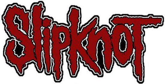 Slipknot Slipknot Logo Patch rood-zwart Polyester -