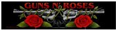 Guns N' Roses - Logo/Roses Patch - Super Strip - Zwart