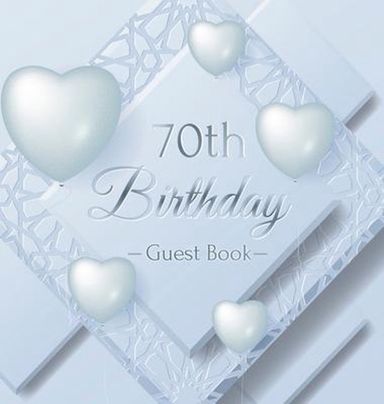 70th Birthday Guest Book - cover