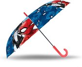 Marvel Paraplu Spider-man Junior 86 Cm Polyester Rood/blauw
