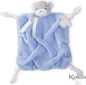 Kaloo Plume - knuffeldoekje beer blauw