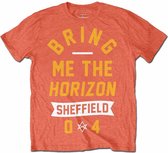 Bring Me The Horizon Heren Tshirt -XL- Big Text Oranje