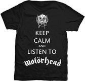 Motorhead Heren Tshirt -S- Keep Calm Zwart