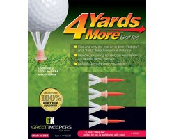 4 Yards More Golf Tee - Short - 1 3/4 inch - Rood