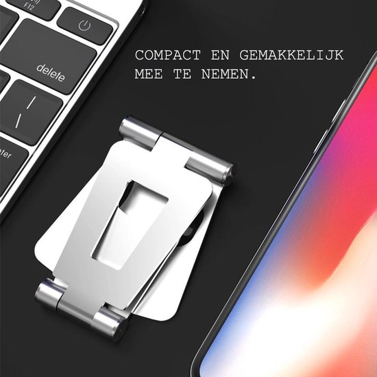 AKLOSIPY Stevige Telefoonhouder Met Stalen Klem – 360° Verstelbaar, Max 9 Cm Breedte – Voor Thuis, Kantoor & Streaming (Zwart)