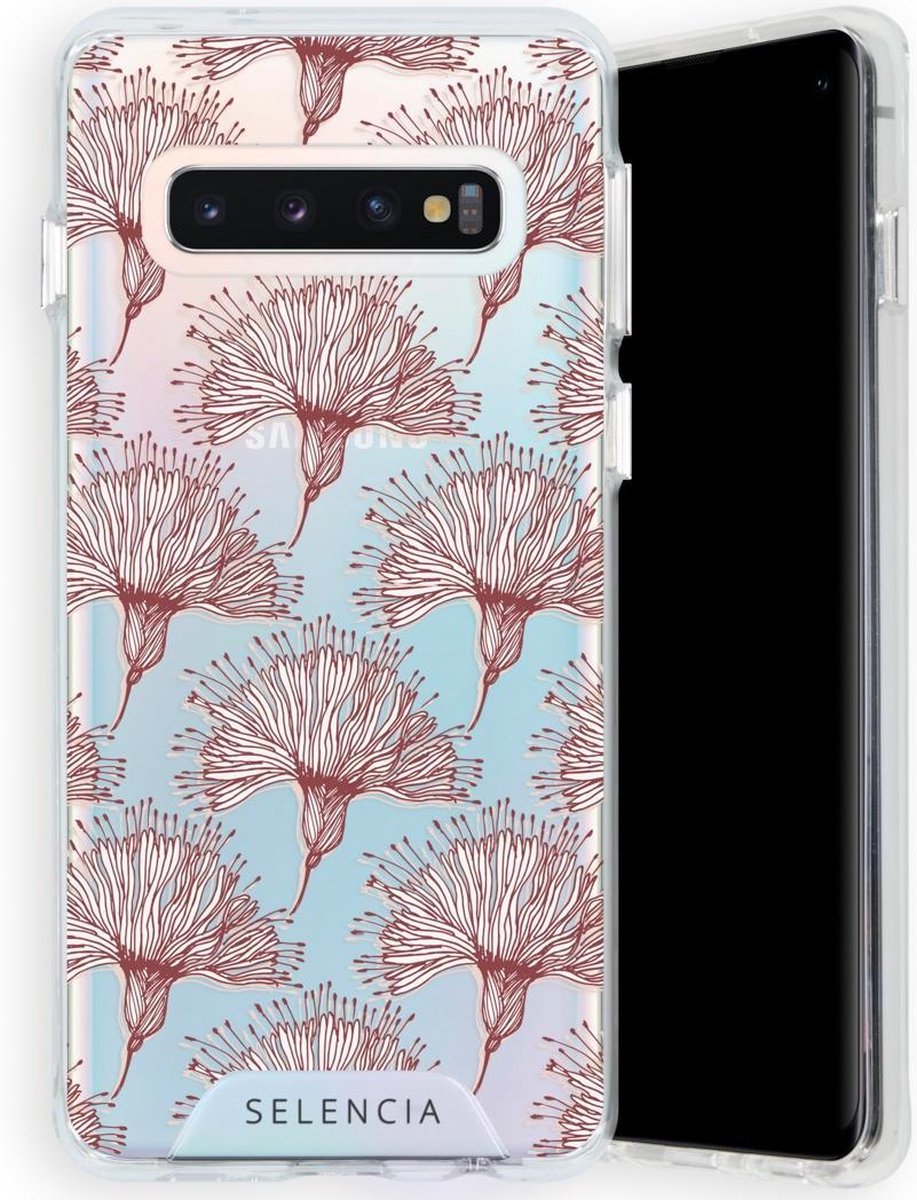 Selencia Zarya Fashion Extra Beschermende Backcover Samsung Galaxy S10 hoesje - Flowers
