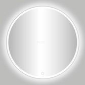 Ced'or White Venetië ronde spiegel wit incl. LED-verlichting Ø 80cm 4009310