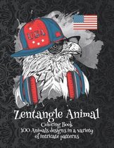 Zentangle Animal - Coloring Book - 100 Animals designs in a variety of intricate patterns