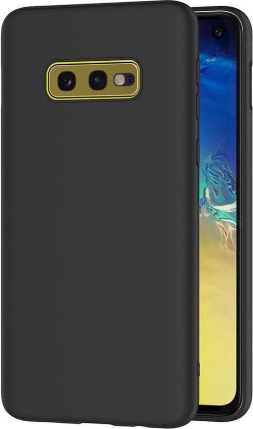 Soft Backcover Hoesje Geschikt voor: Samsung Galaxy S10E - Silicone - Zwart