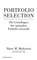 Portfolio Selection, Effiziente Diversifikation von Anlagen - Markowitz Harry M.