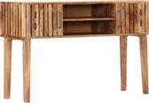 Bijzettafel Massief hout - koffietafel (Incl LW3D Klok) l - coffee table woonkamertafel