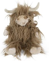 Knuffel Zittende Schotse Hooglander Bruin (23 cm)