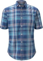 Tom Tailor Korte mouw Overhemd - 1019473 Blauw (Maat: M)