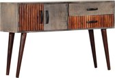 Bijzettafel Massief hout - koffietafel (Incl LW3D Klok) l - coffee table woonkamertafel