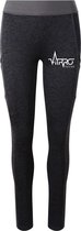 FitProWear Sportlegging Zwart Melange Maat XS - Dames - Legging - Sportlegging - Polyester - Dri Fit - Cool - Sportkleding - Trainingskleding