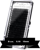 DLUX PROFESSIONELE PREMIUM SILK LASH | D CURL | WIMPEREXTENTIONS |RUSSIAN VOLUME |DIKTE 0.10 | LENGTE 15mm
