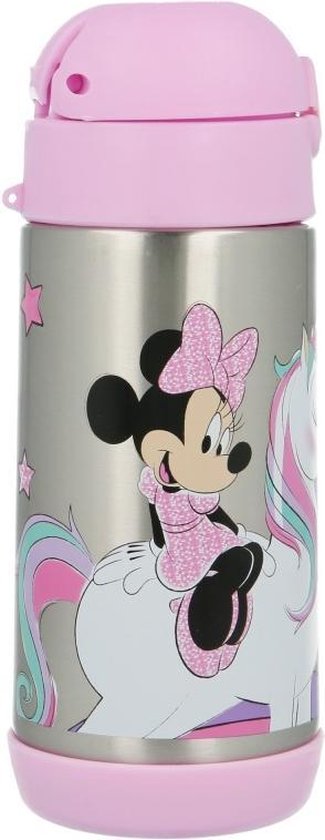 bang Zending Verstrikking Disney - Minnie Mouse - Drinkbeker - Koude dranken - RVS - Roze - Inhoud  360ML | bol.com