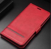 Luxe Lederen Samsung Galaxy A70 Hoesje | Hoogwaardig PU Leren Hoesje | Lederen Wallet Case | Pasjeshouder | Portemonnee | Rood