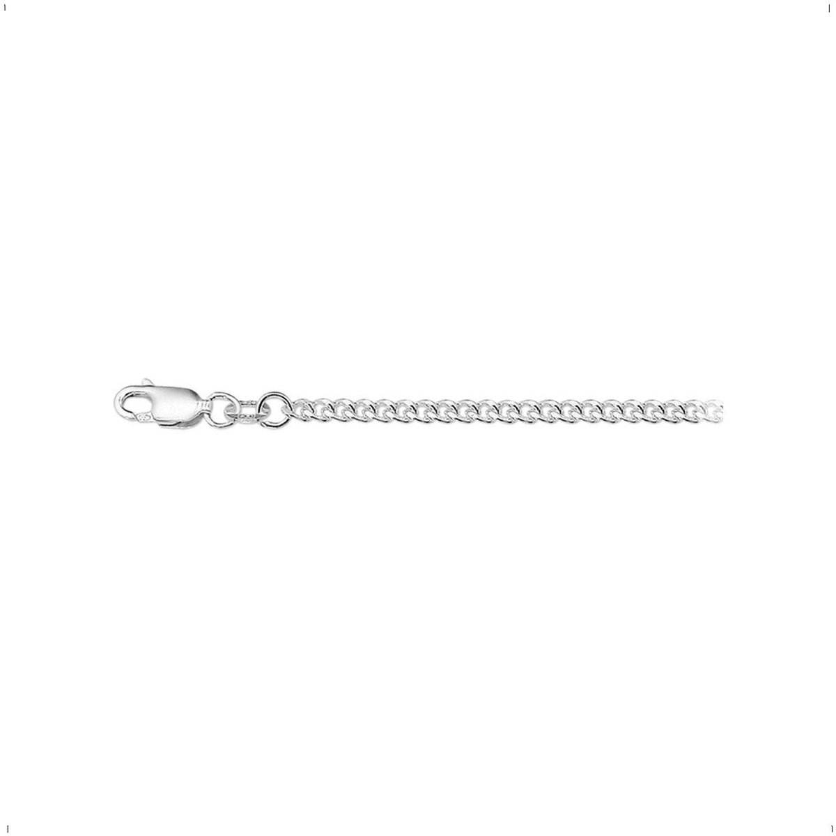 YO&NO - Ketting - Zilver - Gourmet - 2.6mm - 70cm - Sieraden Vrouw - Heren - Gerhodineerd - Zilver 925