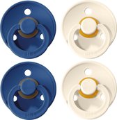 BIBS Fopspeen - Maat 2 (6-18 maanden) - 4 stuks - Ivory en Midnight