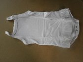 Petit Bateau - Meisje - Romper - Body zonder mouw met rokje - Wit met stip roze - 18maand