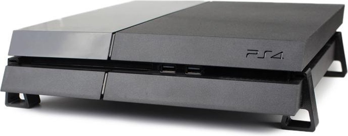 Playstation 4 Original Standaard - PS4 Original Accessoires - Horizontaal houder / voetstuk voor PS4 Original ( 4 stuks ) - Zwart - 3DF
