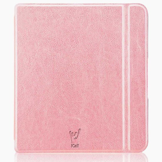 Hoes geschikt voor Kobo Libra H2O - Book Case Leer Wallet Cover Hoesje Roségoud van Echt! — afbeelding 5
