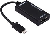 WiseGoods - Micro USB 2.0 Mhl Naar Hdmi Female Kabel Hd 1080P - HDMI Converter Micro USB Adapter - Zwart