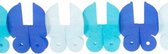 slinger met baby wiegjes blauw - 3 m lang / 16 cm hoog - Babyshower