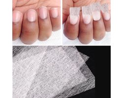 WiseGoods Zijde voor Nagels - Fiberglass Nagelzijde - Zijde Glasvezel - UV Gel Building Fiber - 20 stuks