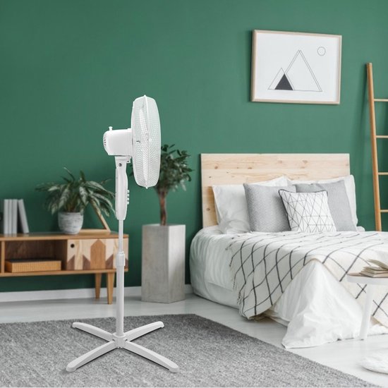 Daisy 33JTP - Statiefventilator - Wit