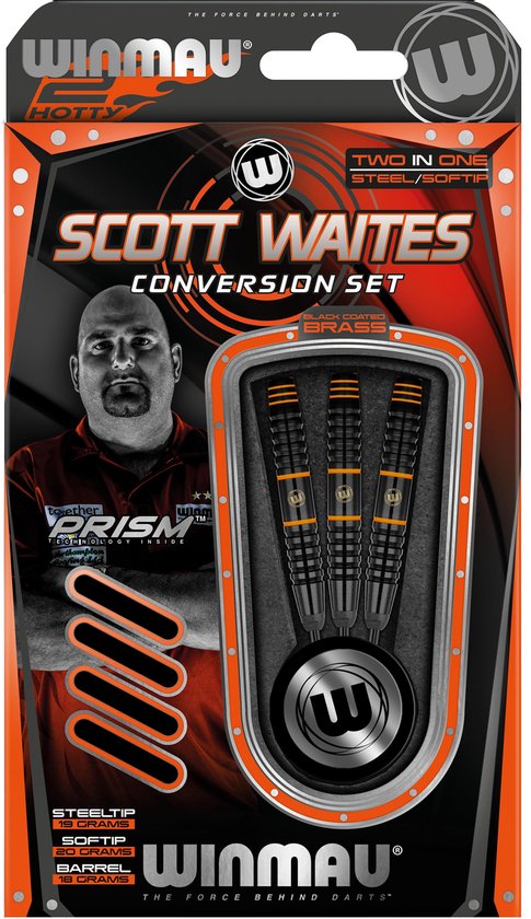 Afbeelding van het spel Winmau Scott Waites conversion set - Steel en Softtip darts in één