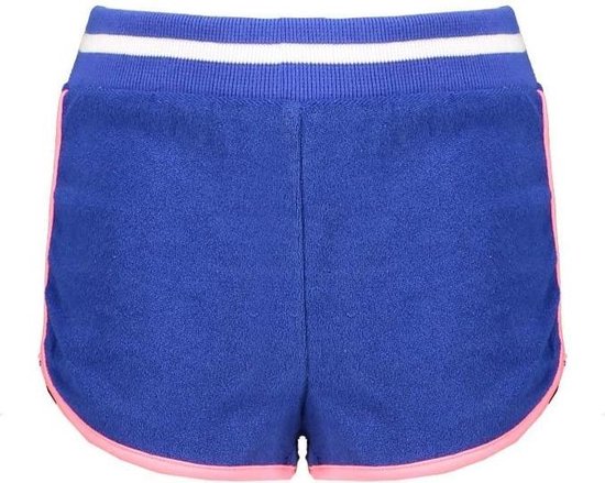 B-Nosy Meisjes korte broeken B-Nosy Girls beach towel shorty with contra  blauw 110 | bol.com