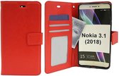 Nokia 2.2 - Bookcase Rood - portemonee hoesje