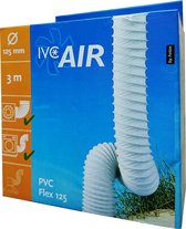 IVC AIR flexibele PVC-luchtslang Ø 125mm lengte 300cm wit