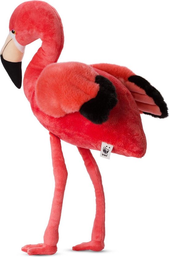 Slaapkamer tobben vreugde WWF Flamingo knuffel - 50 cm - 20" | bol.com