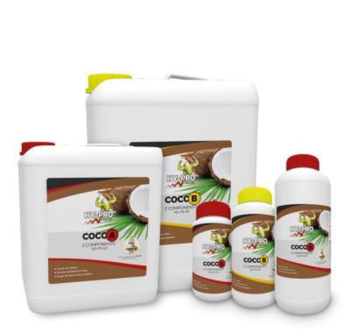 Engrais Hydroponique HY-PRO Hydro A+B - 1 Litre - Pack Complet Pour Culture En Laine De Roca, Arlita, NFT - Nutriments Base