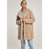 Urban Classics Curvy tussenmantel sherpa coat Sand-xxxl